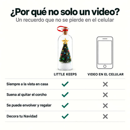 Little Keeps frente a un video en el celular